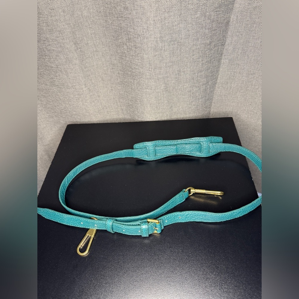 3.1 Philip Lim Pashli Top Handle Leather Satchel Bag in Dark Teal - Picture 16 of 16